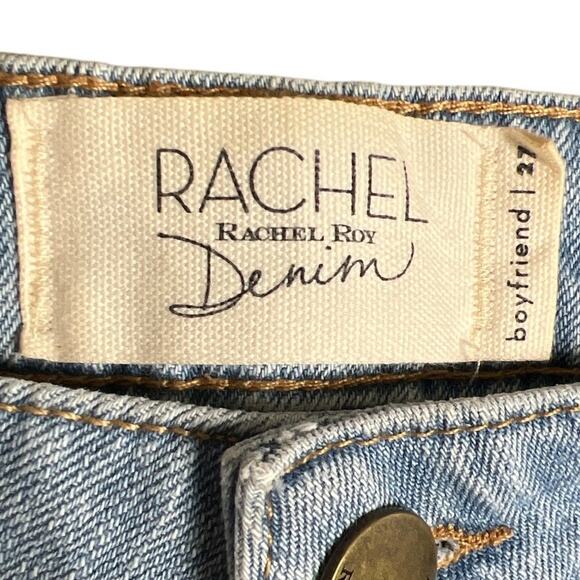 Rachel Roy Denim Boyfriend Size 27 Distressed Jeans 100% Cotton - Picture 5 of 7
